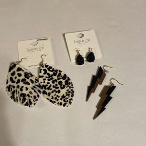 3 Pairs of Earrings